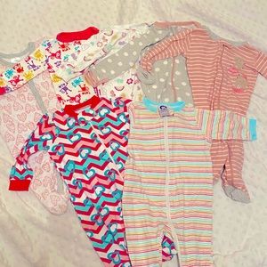 Baby Girl Footsie Pajamas